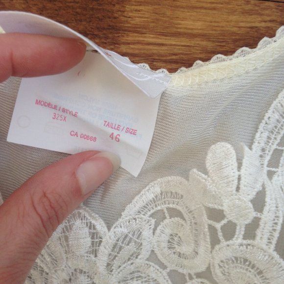 VINTAGE Image - Ivory Slip Dress - Picture 5 of 8